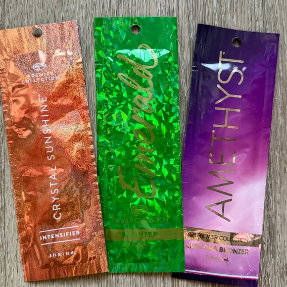 Palm Beach Tan Other - Palm Beach Tan PBT Premier Collection Indoor Tanning Lotion Trio Samples Bronzer